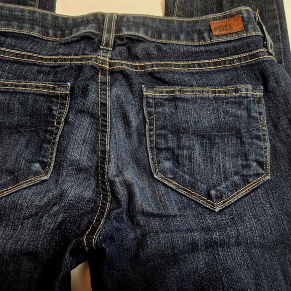 Paige Denim Co Jeans Skyline Skinny Style Low Rise Womens Size 26 Blue Dark Wash - Picture 5 of 9
